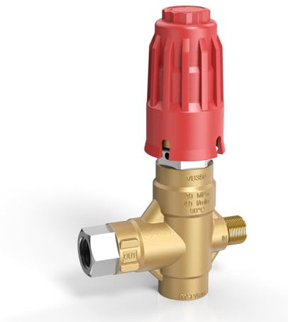 xendy washer Upgraded 350 Unloader Valve for Pressure Washer Pump with Adjustable Knob, Compatible with AR, Comet, BE, Cat Series Pumps | Max 5650 PSI, 390 Bar, 10.5 GPM | OEM Bypass Valve Design