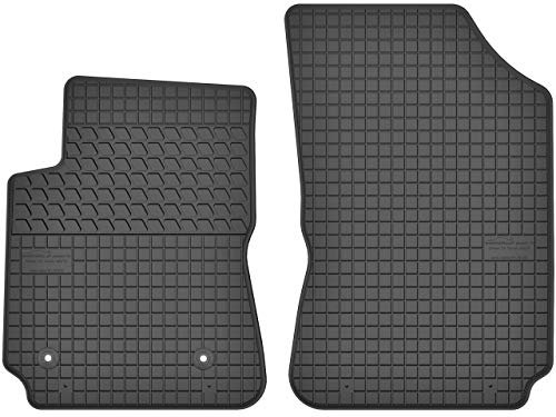 Maßgefertigte Auto Gummimatten, kompatibel mit Citroen C4 Cactus von 2014 bis Jetzt - 2 teilige Gummifußmatten Set, Geruchlos & Abriebfest, Hochwertige Fußmatte Auto Accessoires