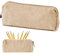 UNIANE Mäppchen Cord-Stoff,Federmäppchen Klein,Mäppchen Mädchen,Mäppchen Klein,Federmäppchen für Erwachsene Teenager Pencil Case mit Reißverschluss Kosmetik Organizer,Federmäppchen Beige