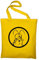 STYLETEX23 Es war einmal der Mensch Leben Maestro Professor Stoffbeutel Stofftasche Jutebeutel Beutel Tasche Jute, Gelb