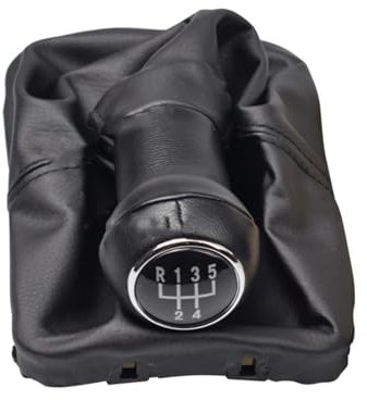 HBIS Kompatibel Mit Vw Für Beetle 1998 1999 2000 2001 2002 2003 2004 2005 2006 2007 2008 2009 2010 5-Gang-Schaltknaufmanschette Auto Zubehör(Black)