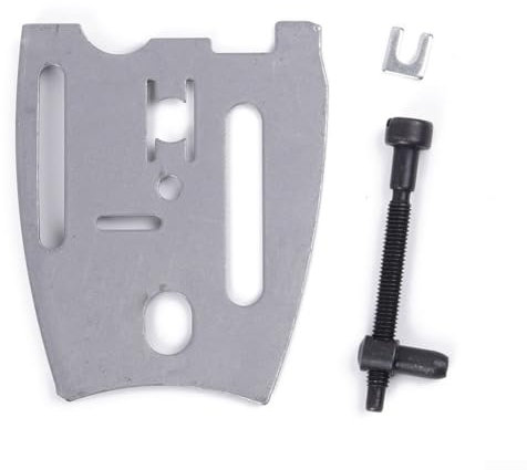 Gdfnmogo Tensor de tornillo de ajuste de cadena de motosierra y kit de placa interior, tensor de tornillo y kit de placa interior, para piezas de repuesto JONSERED 625 2077 2083