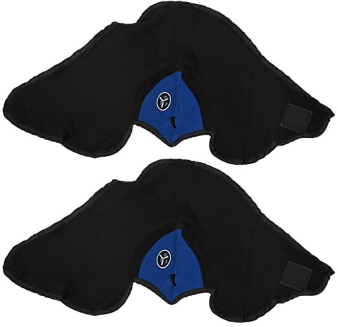 Ailgely Flexible und Einziehbare Fahrrad-Halbgesichtsmaske, Winddichte, Staubdichte Anti-Staubmaske für Motorrad, Skifahren (Blau)