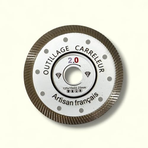 Disque diamant 125 mm Katana 2.0 – Carrelage, grès cérame, marbre – Meuleuse standard – Bord continu – Pro qualité – Outillage Carreleur 2.0