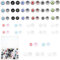 Hpmjz 66 Pcs Silicone Earbud Tips Soft Replacement Earbuds Set Ear Bud Rubber Tips Comfort Eargels Cap Noise Isolation Earbud Covers Round Headphone Ear Tip Fit Most in-Ear Earbuds S/M/L