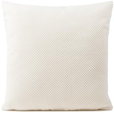 Gözze - Kissen Sven, Dekokissen in genoppter Optik, Weiches Sofakissen mit Füllung, 100% Polyester, 45 x 45 cm - Weiß