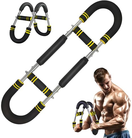 Twister Armtrainer Verstellbarer U-Förmiger Handgelenk Krafttrainer, Startseite Brust Expander Für Schulter, Arm Und Brustübungen, Armkräftigung, Krafttraining Für Den Oberkörper Trainer (Gold)