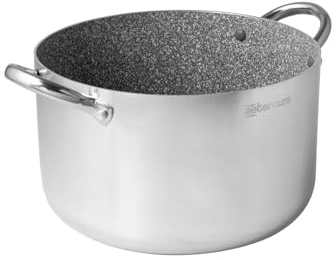 Aeternum, Grande Famiglia Deluxe, Pentola Antiaderente, Diametro 28 cm, Adatto all'Induzione, Alluminio, Argento