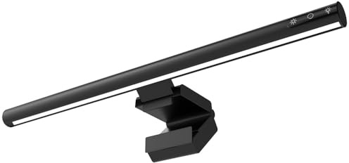 LED Screen Monitor Light Bar, 42cm, Touch Control, 5 Colour Temperatures, 3 Brightness Levels, Wireless Remote, Black