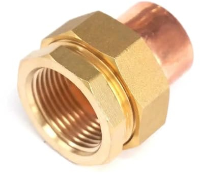 BYCIFRLG Raccord Union Femelle en Laiton BSP 1 (diamètre intérieur 28 mm) en cuivre