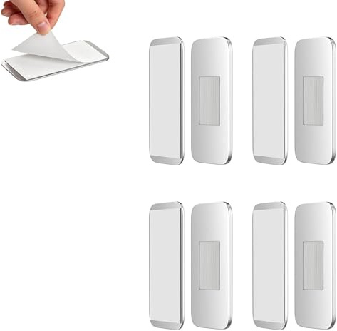 Tür Magnet, Magnet Türschließer Ultra Dünn Kein Bohren | Magnete für Türen, Edelstahl, Kein Bohren Selbstklebend, 4x2x0,3cm 20g 4er Pack, Küche Bad Kleiderschrank Wohnmobil