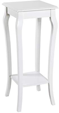 HAKU Möbel Beistelltisch weiß, Massivholz, MDF - Maße: B 30 cm x H 71 cm x T 30 cm, Style: Coastal Furniture