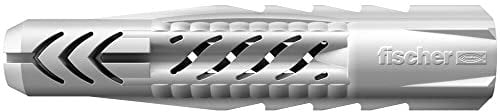 FISCHER Universaldübel UX 6 x 35, Schachtel mit 50 Nylondübeln, Allzweckdübel ohne Rand, für optimalen Halt bei Befestigungen in Beton, Gipskarton, Kalksand-Lochstein uvm.