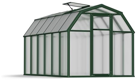 Canopia by Palram Serre de Jardin Eco Grow 7.8m² (Verte) Cadre en Aluminium, Panneaux en Polycarbonate, Résistant aux UV