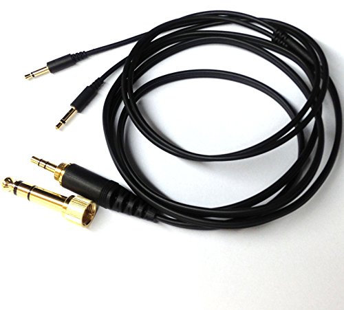NEOMUSICIA Replacement Cable for SENNHEISER HD477 HD497 HD212 pro EH250 EH350 Headphones Black 1.2m/4ft