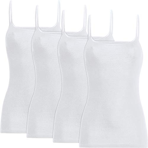 Con-ta Damen-Unterhemd 4er-Pack weiß Größe 48