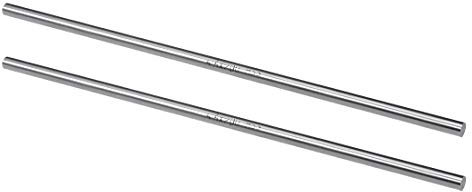 sourcing map Redonda Acero Varilla, 5,5mm HSS Torno Barra Culata Herramienta 200mm Longitud, para Eje Engranaje Taladro Tornos Mandril Máquina Torneado Miniatura Eje,2 Piezas