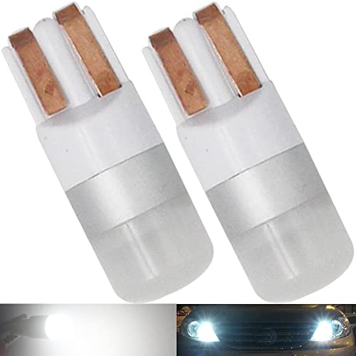 HSUN T10 194 175 168 12961 W5W LED Bulbs,Extremely Bright for 12V 28V Car Side Marker Indicator Backup Interior Dome Light,2 Pack,6000K White
