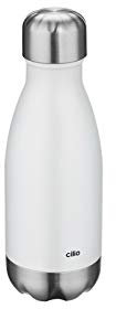 Cilio Elegante Isolierflasche, Edelstahl, schwarz, One Size