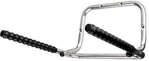 URBAN ZWEIRAD Fahrrad-Wandhalterung - klappbare Fahrradhalterung - platzsparende Fahrrad-Wandhalterung mit Rahmenschutz für die Garage (Ventus - Silber)