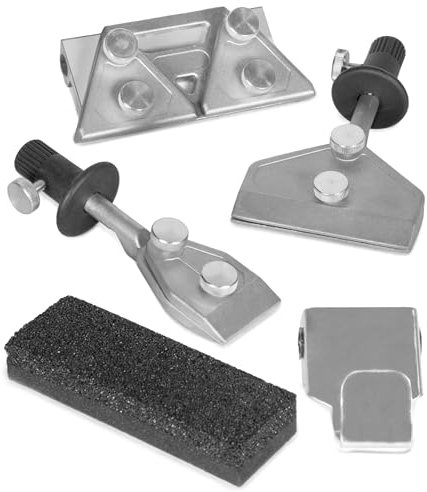 WEN 42704B 4-Piece Sharpening Accessory Kit for Sharpening Systems, Silver, 10-Inch