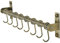 Dseap Pot Rack - Pots and Pans Hanging Rack Rail with 8 Hooks, Pot Hangers for Kitchen, Bronze