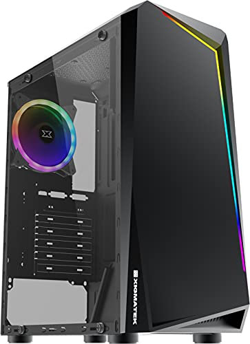 Boîtier Moyen Tour ATX Vortex RGB avec Panneau Vitré, Noir