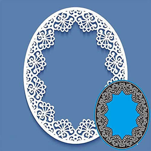YunTrip Stanzformen für Kartenherstellung, Spitzen-Ei, Metall, Stanzformen für DIY Scrapbooking, Alben, Prägung, Foto, Basteln, Papier, Karten, dekorative Bastelarbeiten