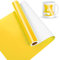 Rouleau de vinyle permanent jaune brillant pour Cricut, Lya Vinyl,30.5 cmx12.7 m,Rouleau de vinyle permanent pour extérieur, rouleau de vinyle permanent pour décoration de fête, autocollant