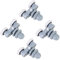 BuyWeek Bathroom Sliding Roller, 4 Pieces Double Sliding Roller Track Door Wheel Shower Door Rollers for Bathroom(25mm)