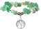 MILAKOO Gemme Bracciale Signore Albero Della Vita Bracciale Signore 7 Chakra Bracciale Pietre di Guarigione (Avventurina verde)