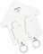 LAC Porte Clé Mural en Bois - Idee Cadeau Couple Amoureux - Accroche Clef Mural Cadeau Cremaillere Maison (Blanc)