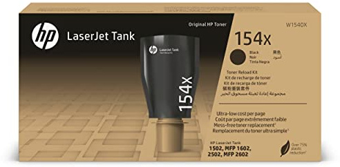 HP 154X Black Original LaserJet Tank Toner Reload Kit Toner, W1540X