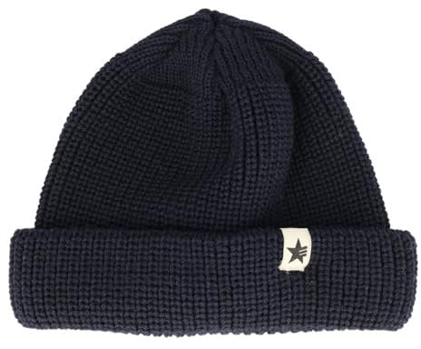 Esperando Sailor Beanie, 100% Schurwolle, Made in Germany, Troyer Mütze, Fisherman, Damen und Herren Wintermütze (Navy)