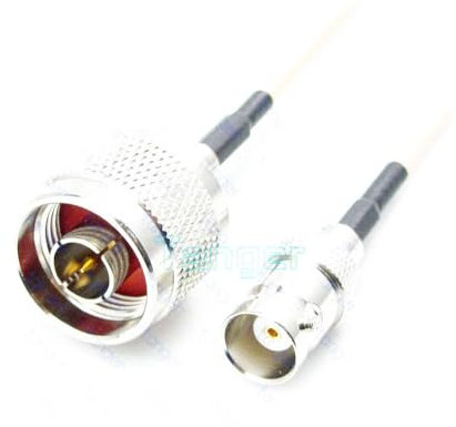 Cavo a ponticello da spina N maschio a BNC femmina jack dritto con RG316 RF Pigtail Jumper Cable 50 cm RF a bassa perdita