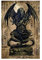 VALCLA Bild Auf Leinwand 40 * 60cm Senza Cornice Cthulhu Mythos Necronomicon Great Old One Cthulhu-Statue,Gemälde für Wohnzimmer, Schlafzimmer, Dekoration
