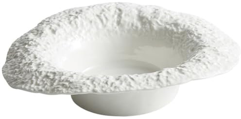 Kichvoe Wide Rimmed Pasta Bowls, Ceramic Pasta Bowls Wide Salad Bowls Decorative Food Bowl Fruit Dish Shallow Dinner Plate for Dipping Bread
