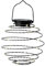 zeitzone LED Lampion Solar Metall Spirale Schwarz Laterne zum Aufhängen Warmweiß Ø 16cm