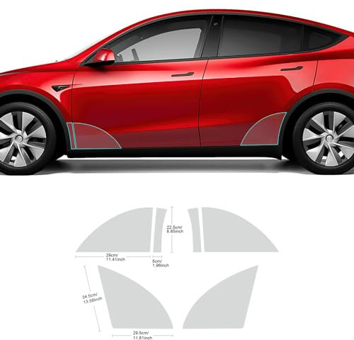 FDAIUN PPF Paint Protection Film for Tesla Model Y 2020 2021 2022 2023 TPU PPF Film Protective Film Transparent Accessories (Wheel Arch Protection)