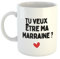 Kiribou Annonce Cadeau Mug Marraine « Tu Veux Être Ma Marraine »