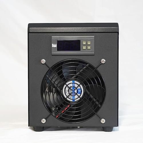 Enfriador de agua for acuario de 60 l y 160 l, calentador enfriador for pecera, termostato for acuario con bomba de 5 W, ajuste de temperatura de 10 a 40 ℃, for hidroponía de agua salada/dulce ( Color