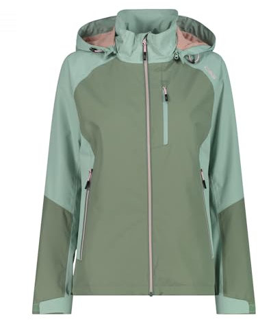 CMP WOMAN JACKET ZIP HOOD SALVIA - 40