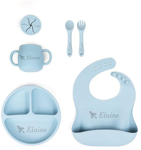 UIDMEN Vide à imprimer de, 5 colorants de table en silicone, nom personnalisé, clôture en silicone réglable, tasse de collation du couvercle (Rose)