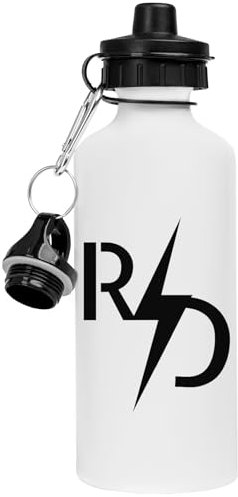 R D Blitz Weiße Trinkflasche Aus Edelstahl