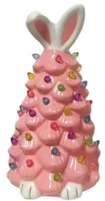 Rordigo Dekoration für Bäume mit Osterhasen, beleuchtet den Osterhasenbaum mit bunten Lampenperlen, künstlich betrieben