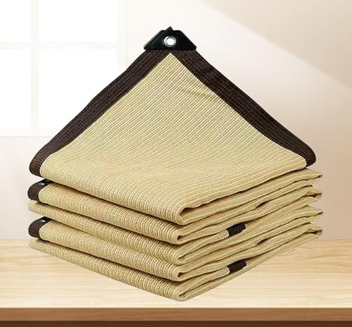 Voile Ombrage Imperméable 4x4 Filet d'ombrage Filet Protection Piscine Anti Feuilles Voile D Ombrage pour Jardin, Terrasse, Balcon, Camping, Pergola,beige-3x2m