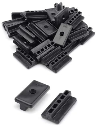 HUANR Fijación Oculta con Clip en T, 200 Piezas en Forma de T Sujetadores Ocultos para Cubierta, 6 mm Clips de Cubierta Compuestos, Abrazadera Suelo Suelos Plástico para Mantenimiento de Terraza