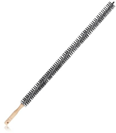 Cepillo para Limpiar Radiadores, Cepillo para Limpia Radiadores Calefaccion con Mango de Madera Flexible Cepillo para Limpiar Radiadores Cepillo para Ventilación de Secadora para Radiador