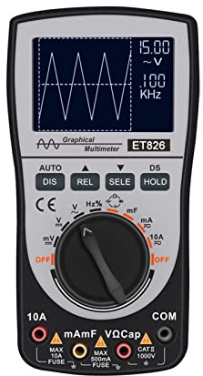 Oszilloskop, Digitales Oszilloskop, Oszilloskop ET826. Farbbildschirm-Multimeter-Oszilloskop + Multimeter-Combo für die Wartungsbranche
