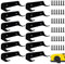 16 Pcs Car Display wall mount Compatible with Lego Speed Champion, Rc Car Wall Rack Stand Shelf Model Wall Holder for Car Collection, Black